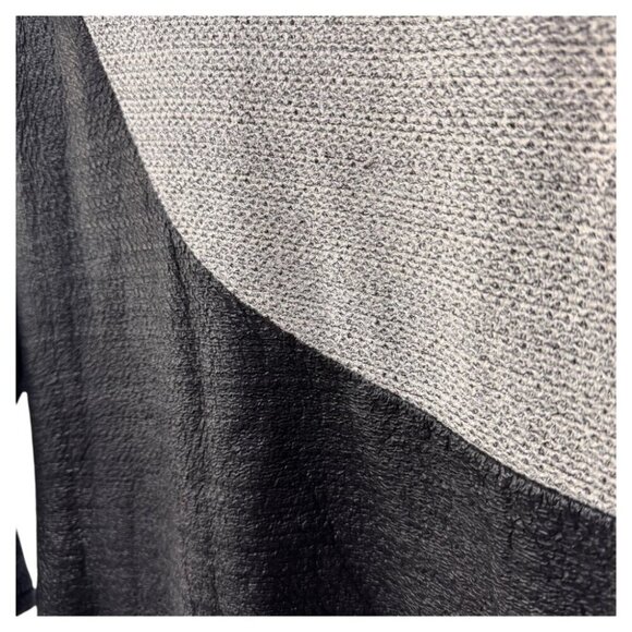 Anne Scott speckled beige with a diagonal swath of black faux leather material M - Picture 4 of 5